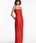 Sir the Label Lucelia Cutout Midi Dress Red - 4 / Red - Dresses