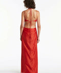 Sir the Label Lucelia Cutout Midi Dress Red - 4 / Red - Dresses