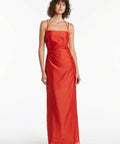 Sir the Label Lucelia Cutout Midi Dress Red - 4 / Red - Dresses