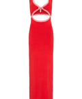 SIR - Sir The Label Lupita Shaped Midi Dress In Ruby Red