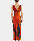 Sir the Label Lush V Neck Dress Wren Print Size AU 8 & 12 - Dresses