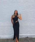 Sir The Label Nadja Cut Out Maxi Dress - 4 / Black - Dresses