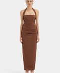 Sir The Label Nikki Gown - 6 / Brown - Dresses
