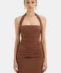 Sir The Label Nikki Gown - 6 / Brown - Dresses