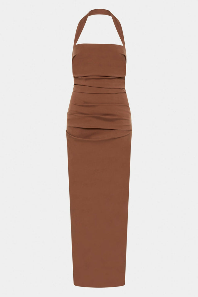 Sir The Label Nikki Gown - 6 / Brown - Dresses