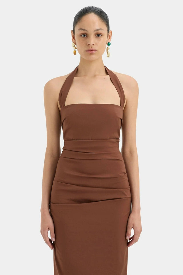 SIR - Sir The Label Nikki Gown In Brown