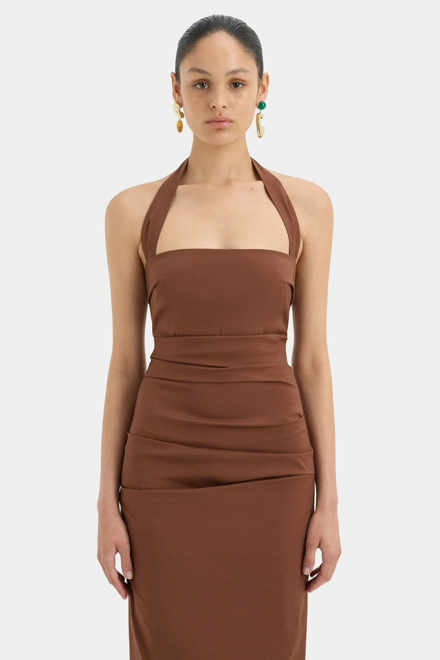 Sir The Label Nikki Gown in Brown Size 1 / AU 8 - 8 / Brown - Dresses