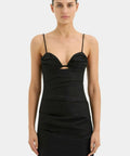 Sir The Label Noemi Balconette Midi Dress Black Size 6 - 6 / Black - Dresses