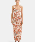 Sir The Label Noemi Halter Midi Dress Desert Wildflower Size 10 - 10 / Floral - Dresses