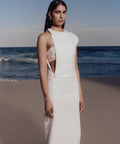 SIR - Sir The Label Noemi White Cut Out Midi Dress