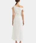 Sir The Label Off Shoulder Bettina Dress Size 12 - 10 / White - Dresses