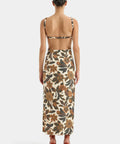 Sir the Label Primrose Ruched Midi Dress Ivory Tapestry Floral Size 1 (AU 8) - 8 / Floral - Dresses