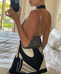 Sir The Label Realise Wrap Halter Mini Size 8 - Dresses