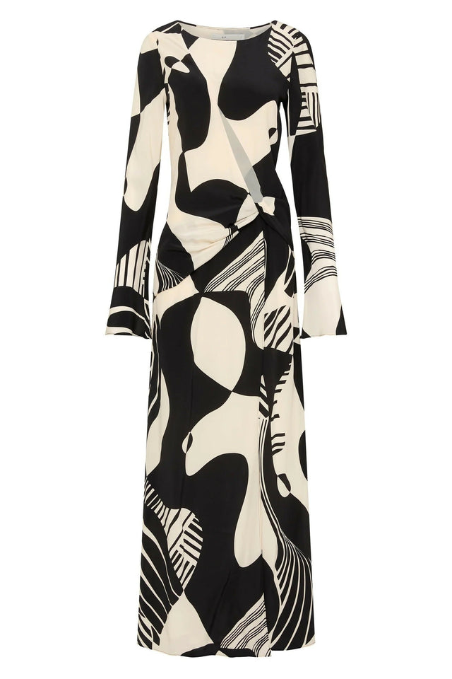 Sir The Label Realisme Twist Maxi Dress - 10 / Print - Dresses