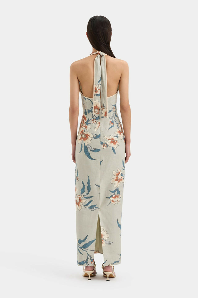roisin halter midi dress Sir The Label Roisin Halter Midi Dress in Bloom Floral