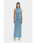 Sir The Label Ruby Open Back Maxi Gown Aqua - Dresses