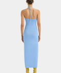 Sir The Label Salvador Beaded Halter Dress - 6 / Blue - Dresses