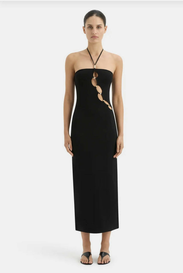 Sir The Label Salvador Black Beaded Halter Dress | Passion For Fashion Sir The Label Salvador Black Beaded Halter Dress | Passion For Fashion