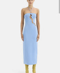SIR - Sir The Label Salvador Cornflower Blue Beaded Halter Dress