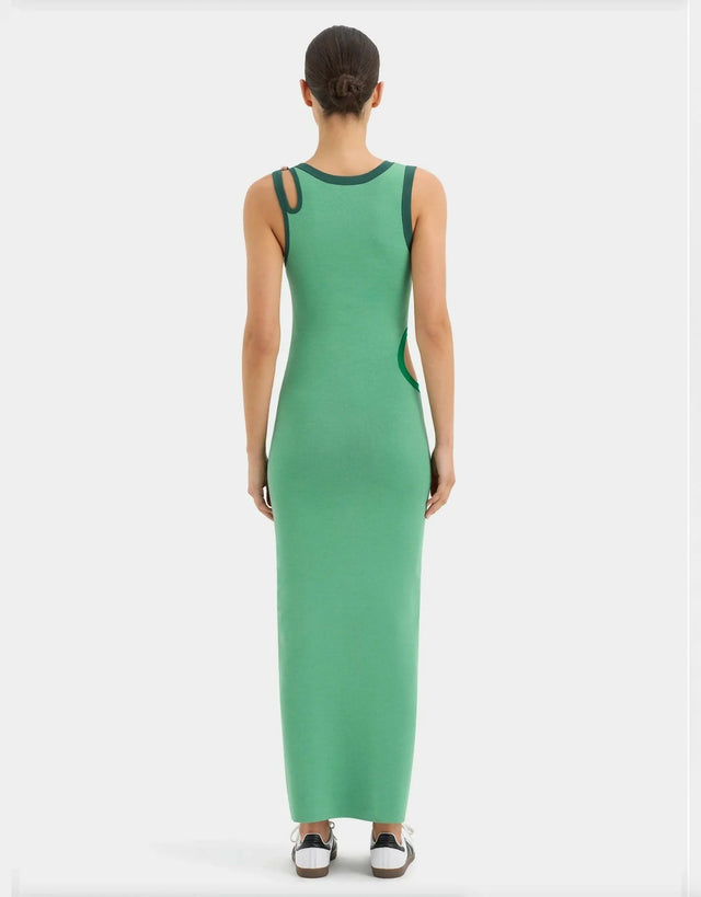 Sir The Label Salvador Cut Out Dress - 4 / Green - Dresses