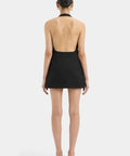Sir The Label Sandrine Halter Mini Dress Black Size AU 10 - 10 / Black - Dresses