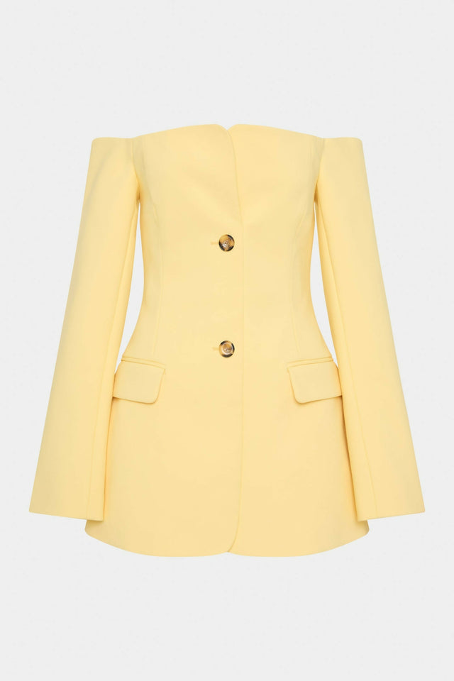 Sir The Label Sandrine Mini Limone Yellow - 8 / Yellow - Dresses