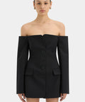 Sir The Label Sandrine Tailored Mini Dress Black Size 3 - 12 / Black - Dresses