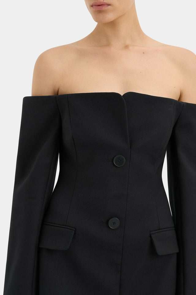 Sir The Label Sandrine Tailored Mini Dress Black Size 3 - 12 / Black - Dresses