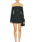 Sir The Label Sandrine Tailored Mini Dress in Black - Dresses