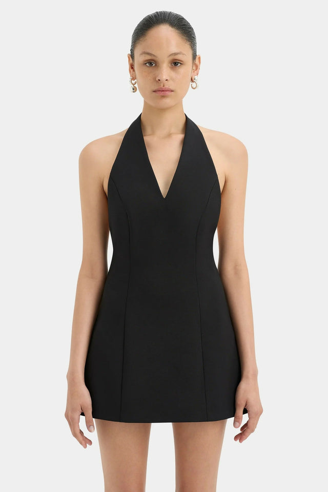 Sir The Label Sandrine Tailored Mini Dress in Black Size 2 / AU 10 - 10 / Black - Dresses