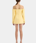 Sir The Label Sandrine Tailored Mini Dress in Limone - Dresses