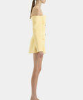 Sir The Label Sandrine Tailored Mini Dress Limone Size 8,10 - Dresses
