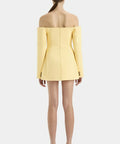 Sir The Label Sandrine Tailored Mini Dress Limone Size 8,10 - Dresses