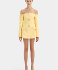 Sir The Label Sandrine Tailored Mini - Size 2 - 10 / Yellow - Dresses