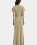 Sir the Label Seameadow Bias Dress Olive Size 8 & 10 - Dresses