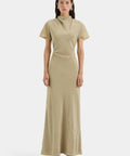 Sir the Label Seameadow Bias Dress Olive Size 8 & 10 - Dresses