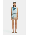 Sir The Label Serene Mini Dress Sequoia Blue Floral - 6 / Blue - Dresses