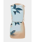 Sir The Label Serene Mini Dress Sequoia Blue Floral - 6 / Blue - Dresses