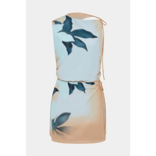 Sir The Label Serene Mini Dress Sequoia Blue Floral | Passion For Fashion Sir The Label Serene Mini Dress Sequoia Blue Floral | Passion For Fashion