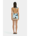 Sir The Label Serene Mini Dress Sequoia Blue Floral - 6 / Blue - Dresses