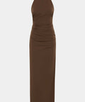 Sir The Label Sol Halter Gown in Mocha - Dresses