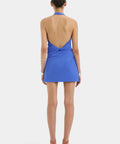 Sir The Label Sol Halter Mini Dress Blue - Dresses
