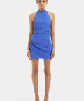 Sir The Label Sol Halter Mini Dress in Cobalt - Dresses