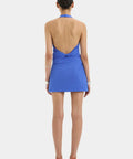 Sir The Label Sol Halter Mini Dress in Cobalt - Dresses