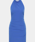 Sir The Label Sol Halter Mini in Cobalt - Dresses