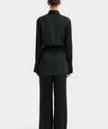 Sir The Label Sorrento Shirt Dress and Pant Set in Black - Outfit Sets