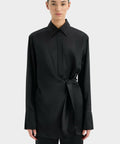 Sir The Label Sorrento Shirt Dress and Pant Set in Black - Outfit Sets