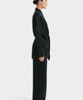 Sir The Label Sorrento Shirt Dress and Pant Set in Black - Outfit Sets