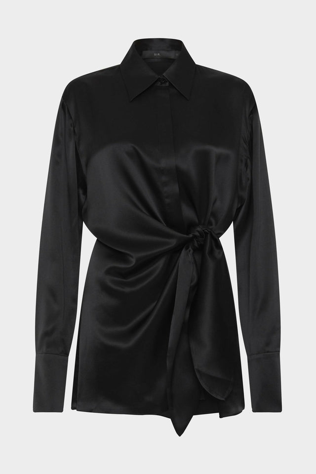 Sir The Label Sorrento Shirt Dress in Black - 6 / Black - Dresses
