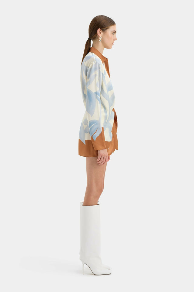 Sir the Label Sorrento Shirt Dress in Scarpia Print - 8 / Multi - Dresses